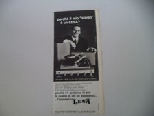 advertising Pubblicità 1967 GIRADISCHI LESA SC 900