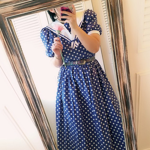 laura ashley polka dot dress