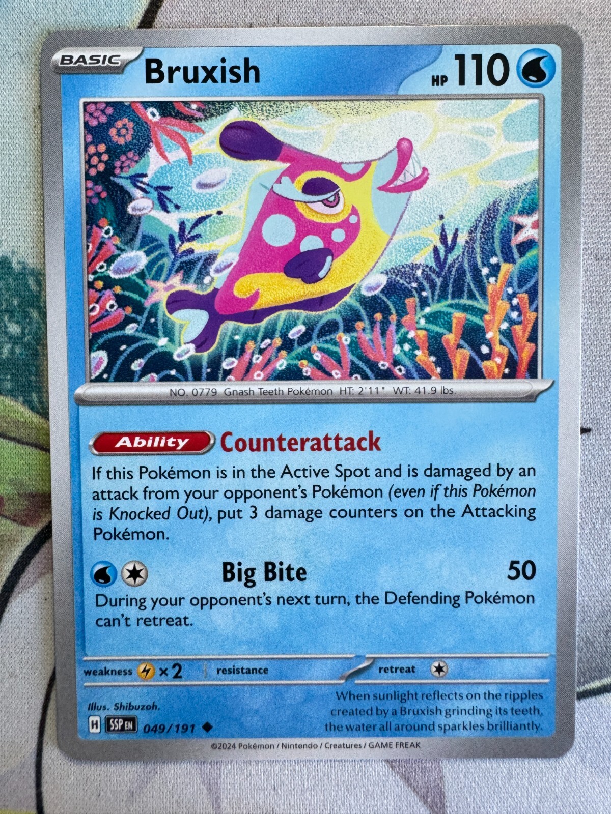Bruxish Non Holo English Pokemon TCG BKU117