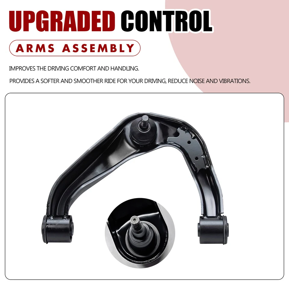 Front Upper Control Arms Suspension Kit for Nissan Pathfinder Frontier Xterra - Image 3 of 4