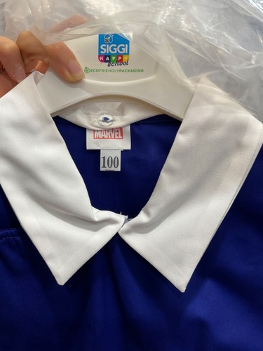 grembiule scuola divisa blu disney marvel avengers america taglia 100 anni 13 - Foto 3 di 4