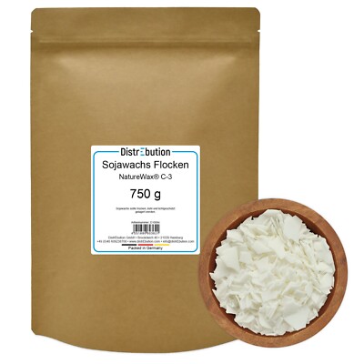Sojawachs Flocken 100g-22,68kg | Kerzenwachs zum Kerzen gießen | NatureWax  C-3