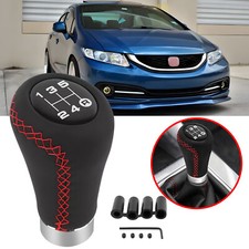5 Speed Car Gear Stick Shift Knob Shifter Lever Leather Black Universal Manual 5 Speed Car Gear Stick Shift Knob Shifter Lever Leather Black Universal Manual
