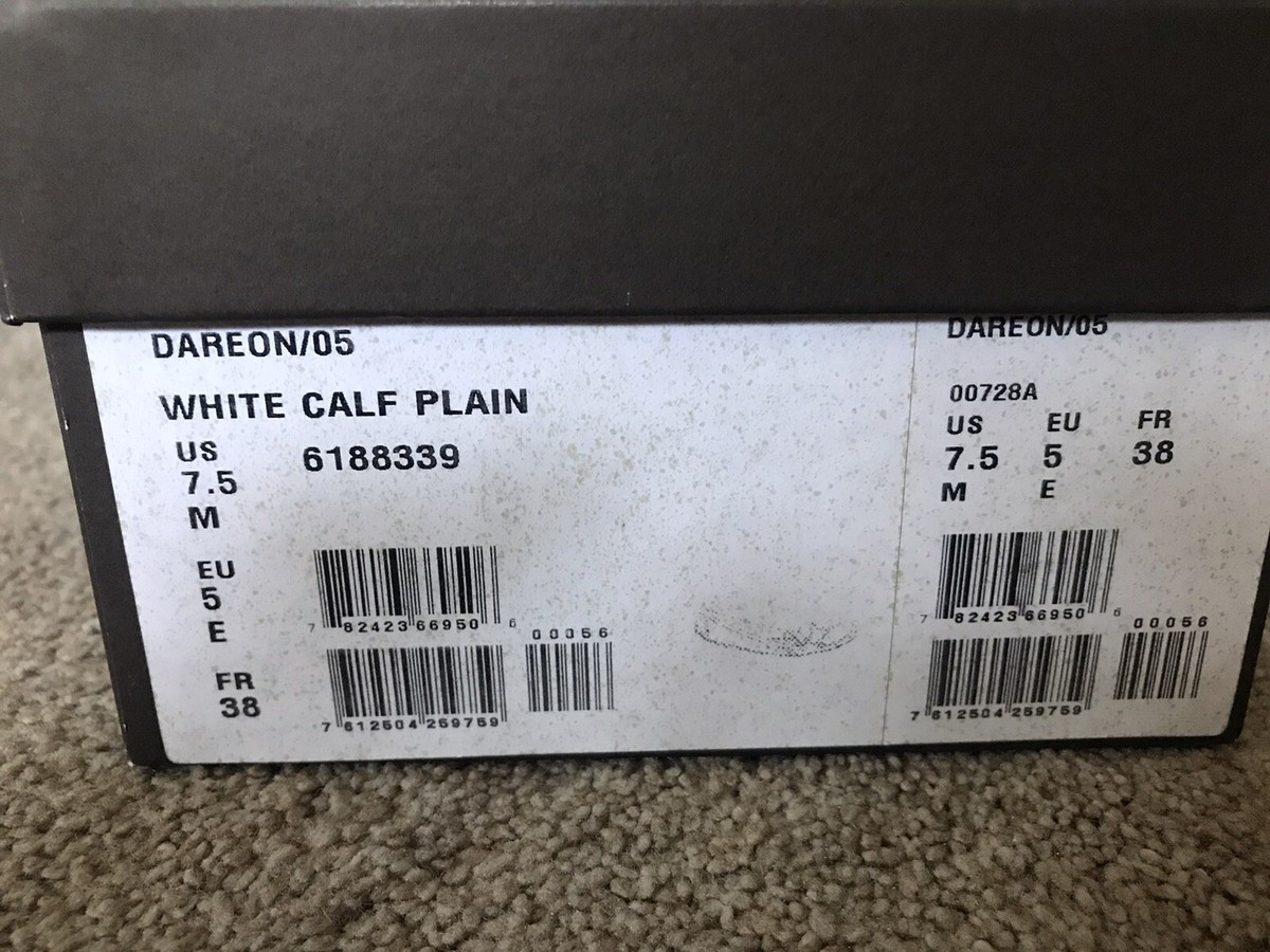Bally Dareon Driving Shoe White Calf Plain Women's US Size 7.5 | eBay