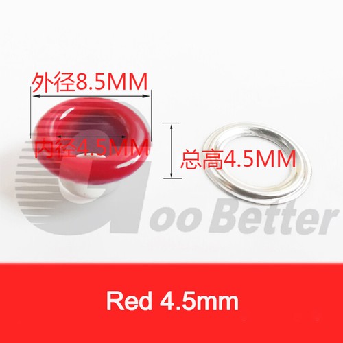 Eyelet with Washer Leather Craft Repair Grommet 4mm 4.5mm Red Yellow Blue Black - Picture 27 of 35