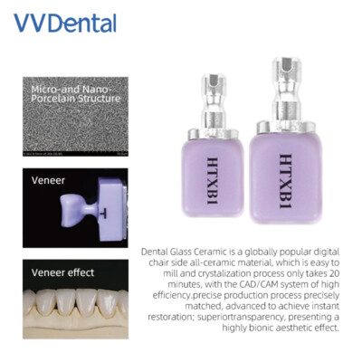 Lithium Disilicate Ceramic Materials Glass Blocks Shades C14 Cerec Block Disc