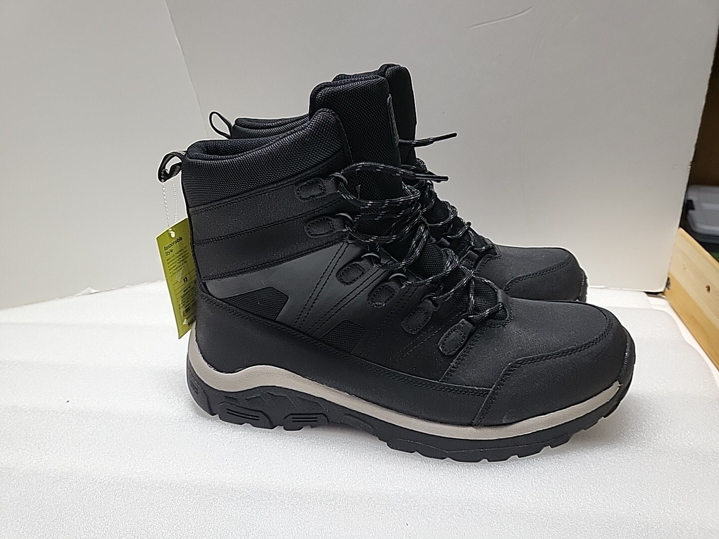 New Men's Rowan Snow Waterproof Winter Boots Black ABR18 All in Motion