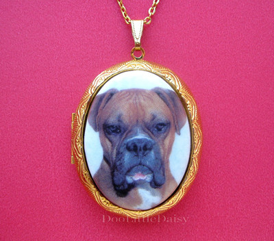 boxer dog pendant