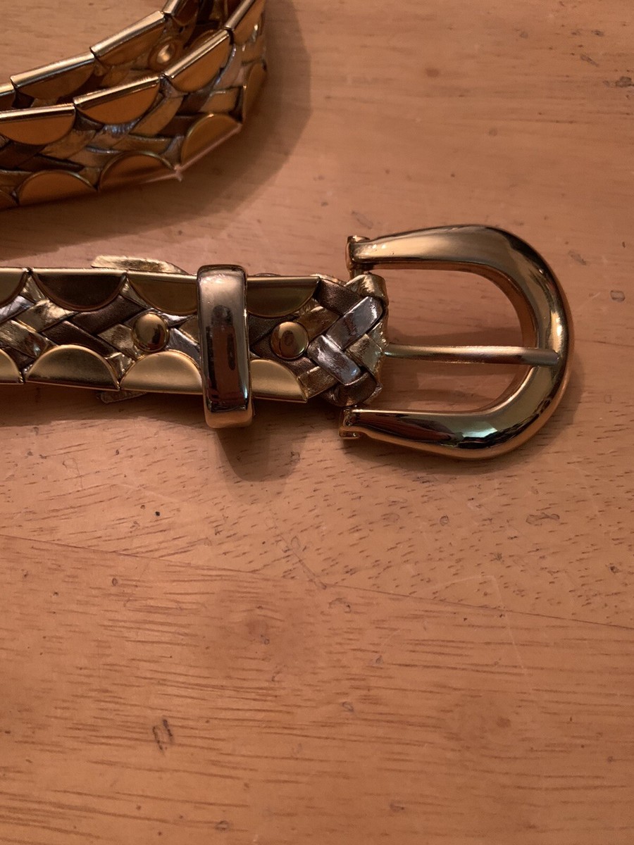 [RECTO] / ☆ VINTAGE BANGLE BELT / GOLD Antique F.M.Co 12K Yellow Gold Filled Floral Belt Buckle