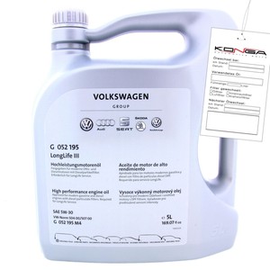 motoröl 5w30 longlife vw 5 liter