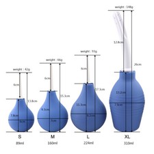 Anal Cleaner Vaginal Bulb Douche Enema Rectal Colonic Irrigation Syringe Couple