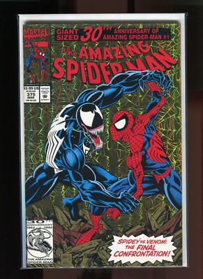Amazing Spiderman Nr. 375  Gold Foild Cover  High Grade US-Original