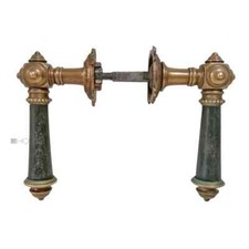 Große Türdrücker antik prächtige Türklinken Perle Haustür Rosetten 10er Vk