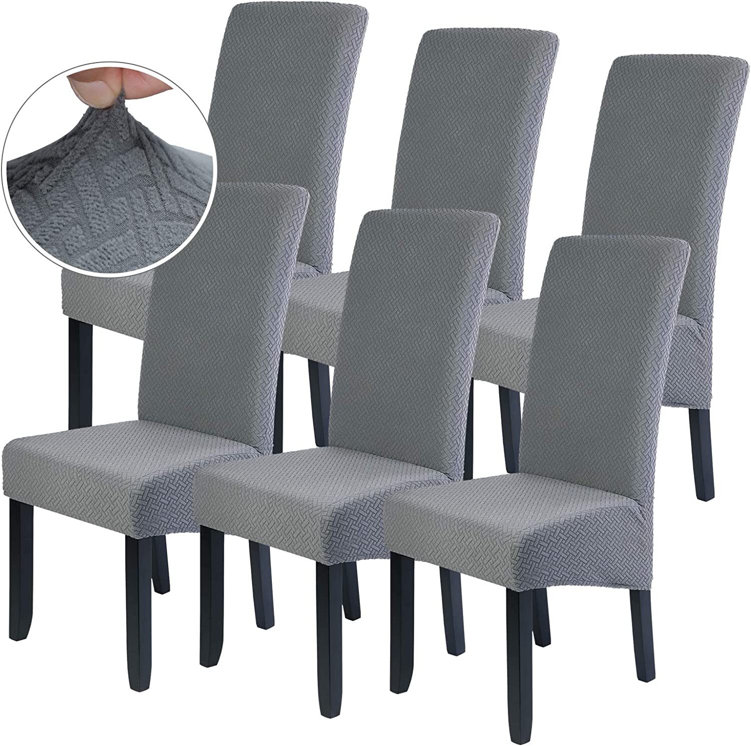 Large Size Stretch Dining Chair Covers Seat Chair Cover Removable Slip