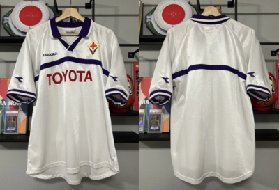 Vintage Diadora 2000-01 ACF Fiorentina Away Kit Jersey L | eBay