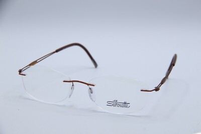 NEW SILHOUETTE 5521 FD 2540 GUNMETAL ORANGE AUTHENTIC FRAMES