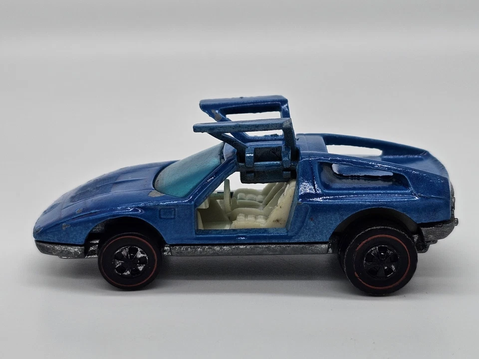 De colección Hot Wheels 1970 Redline Mercedes Benz C-111 azul   Foto 3 de 4