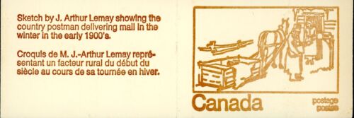 Livret timbre du Canada - #BK69DII PVA (1971) 3 x 1 ¢ + 6 ¢ + 2 x 8 ¢ - Photo 1/1