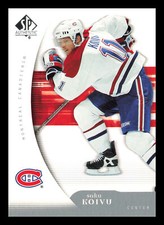 Saku Koivu #52 2005-06 SP Authentic Montreal Canadiens Hockey