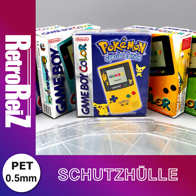 0,5mm Schutzhülle GameBoy Color Konsolen OVP BOX GBC Hülle Protector Pokemon