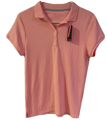 Nautica Girls' School Uniform Short Sleeve Pique Polo XL (16) Plus