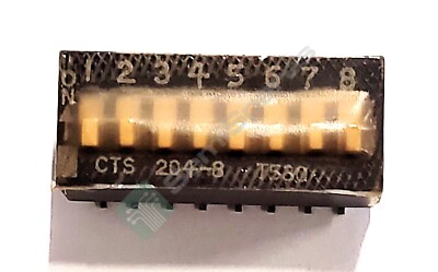 38 pcs. CTS ELECTROCOMPONENTS 204-8ST SWITCH SLIDE DIP SPST 0.05A 24V