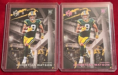 Christian Watson 2022 Chronicles - Gridiron Kings Pink RC + Base - Packers