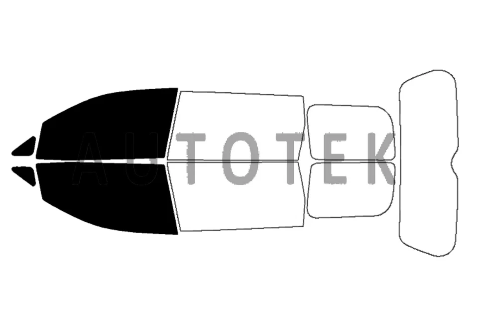 Película precortada ventanas delanteras de dos puertas cualquier tono para Nissan Quest 2011-2017 Foto 2 de 4