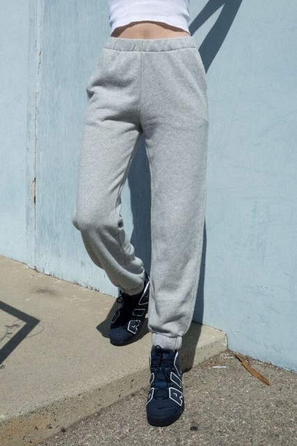 Brandy melville super soft Heather gray Rosa pull up sweatpants sz S NWT | eBay