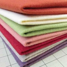Merino Wool Felt Blend -20%Wool/80% Rayon - Made in USA - 1/4 Yard Off the bolt