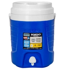 Sport Beverage Cooler Spigot Sturdy Swing Up Handle Stackable Keep Drinks Cold