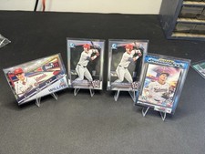 2025 Bowman Draft Eli Willits 1st Bowman Lot of 4; 1 Refractor 1 Base 2 Inserts