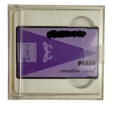 Pfaff Creative Fantasy 7570 7560 2140 Series Blank Rewritable Embroidery Cards