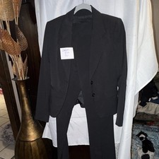 The Limited Women  s Black 2-Piece Pant Suit Size 6 Lined Polyester Notch