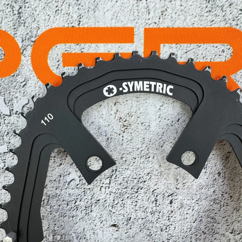 O.Symetric Road for Shimano R9100 54/42t Oval 4-Bolt 110BCD Bike Chainring Set - Image 4 of 4