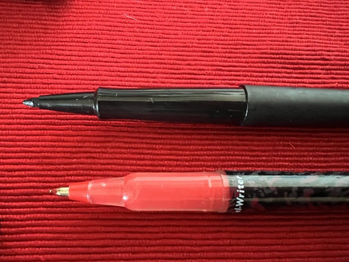 🔴 Papermate Penne Marqueur Gel Writer Et Flair Avec Trousse Vintage - Photo 6 sur 12