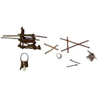 Star Wars Ewok Village Part Lot 3.75" Action Figure Accessory Chair Drum Sticks