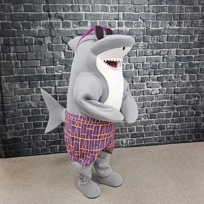 Shark Mascot Costume Beach Shark / Hai Maskottchen Kostüm