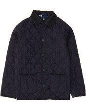 Giacca trapuntata BENETTON ragazzo 8-9 anni grande blu navy poliammide BS05
