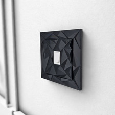 Self-Adhesive Light Switch Cover AND Surround – Easy Install, Stylish Finish