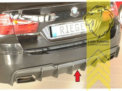 Rieger Heckansatz Heckspoiler Diffusor für BMW 5er F10 F11 für M Paket für AHK 5