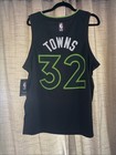 #32 Karl-Anthony Towns Minnesota Timberwolves NBA Gray Jersey M