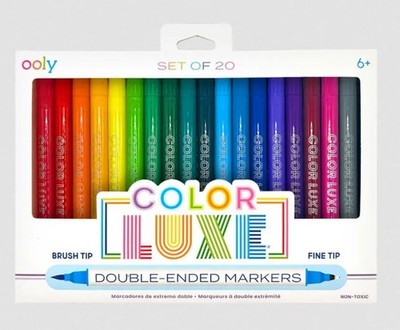 810104683012 Flamastry i Cienkopisy 2w1 Dwustronne Color Luxe Ooly