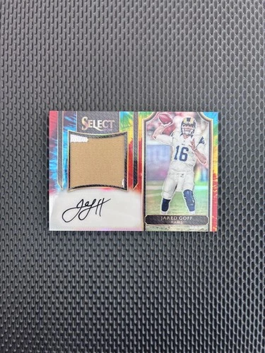 2016 Panini Select Jared Goff Rookie Patch Auto RC RPA Tie-Dye Prizm #/25