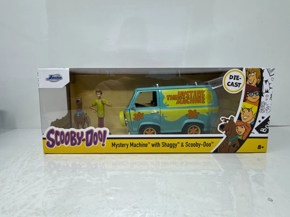 Máquina misteriosa Jada Scooby-Doo con figuras peludas y Scooby-Doo diecast 1:24 Foto 2 de 4