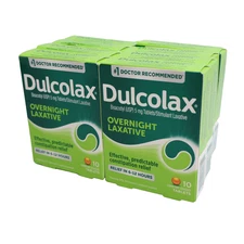 8 PACK Dulcolax Stimulant Laxative Tablets, 5 mg, 10ct Each EXP 08/2026
