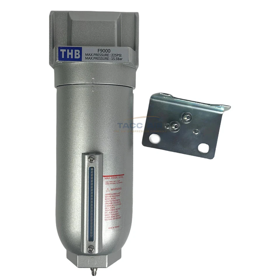 1" High Flow In line Compressed Air Moisture Particulate Filter Seperator Trap - Image 2 of 4