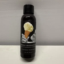 Earthly Body Edible Massage Oil French Vanilla Flavored - 2 oz