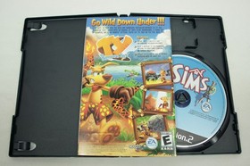 The Sims PS2 CIB Sony PlayStation 2 2003 1st Print Black Label Compete Reg Card