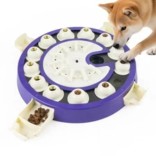 Dog Puzzle Toys 3 Levels, Interactive Cognitive Toy for Smart Dogs, Food Puzz...